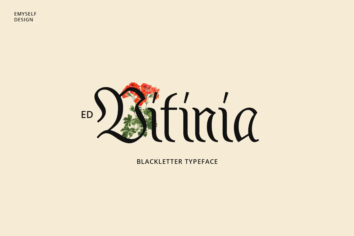 ED Vitinia Font ED Vitinia Font Poster 1