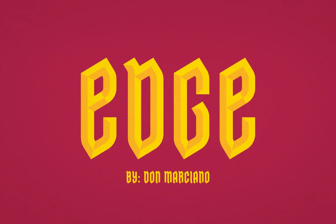 Edge Font Edge Font Poster 1