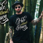 Eighteen Tattoo Font Poster 7