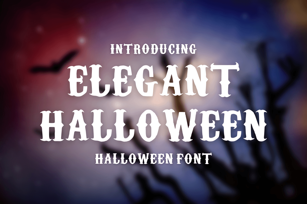 Elegant Halloween Font Poster 1