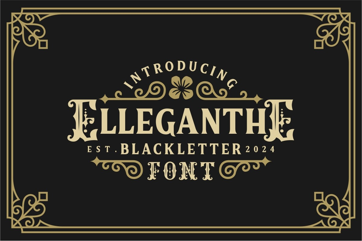 About Elleganthe Font Poster 1