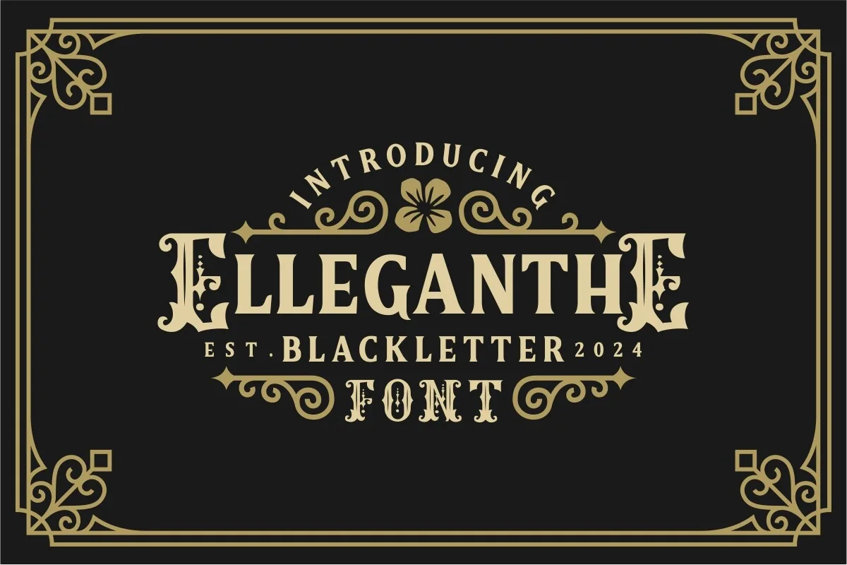 Elleganthe Font About Elleganthe Font Poster 1