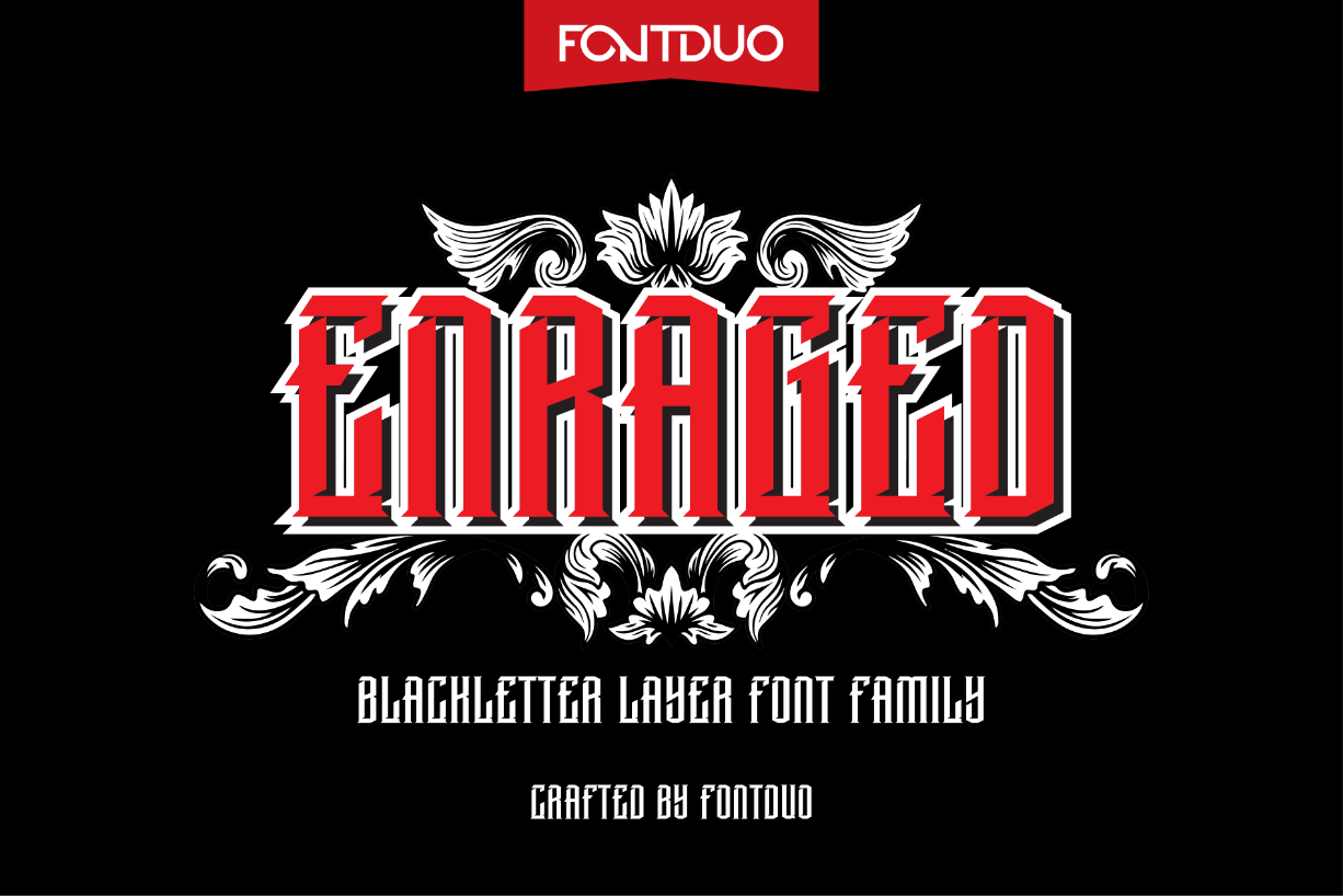 Enraged Font Poster 1