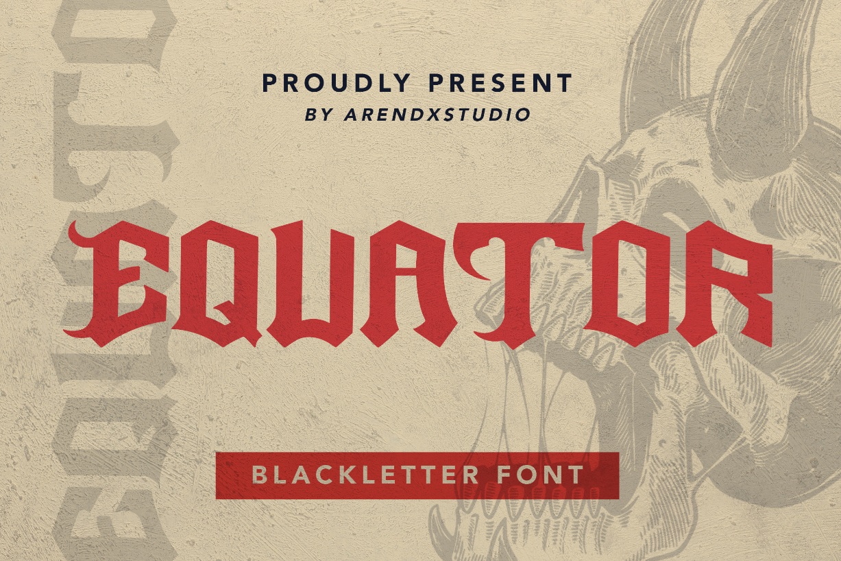 Equator Font Poster 1