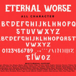 Eternal Worse Font Poster 9