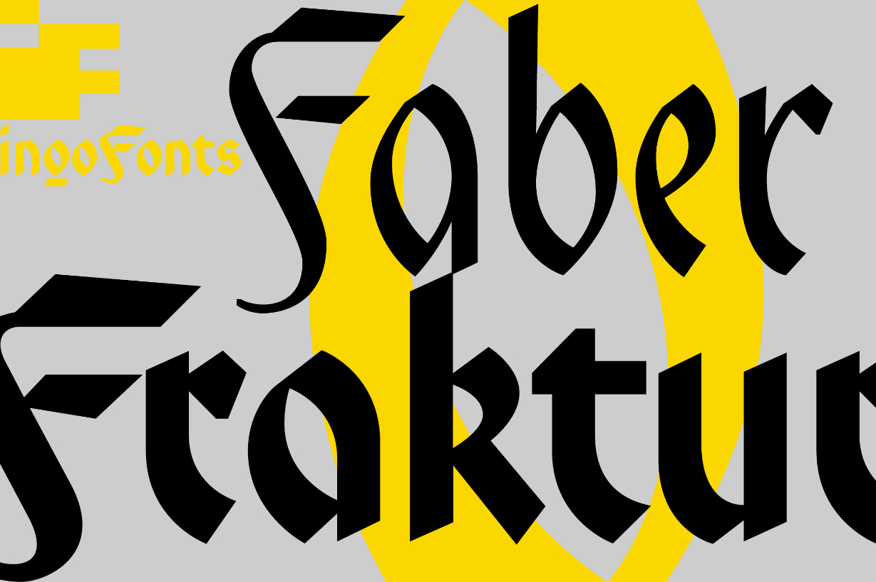 Faber Fraktur Font Poster 1