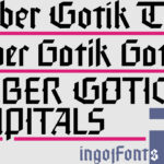 Faber Gotik Font Poster 3