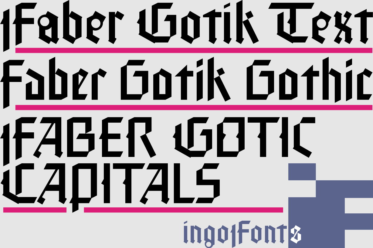 Faber Gotik Font Poster 1