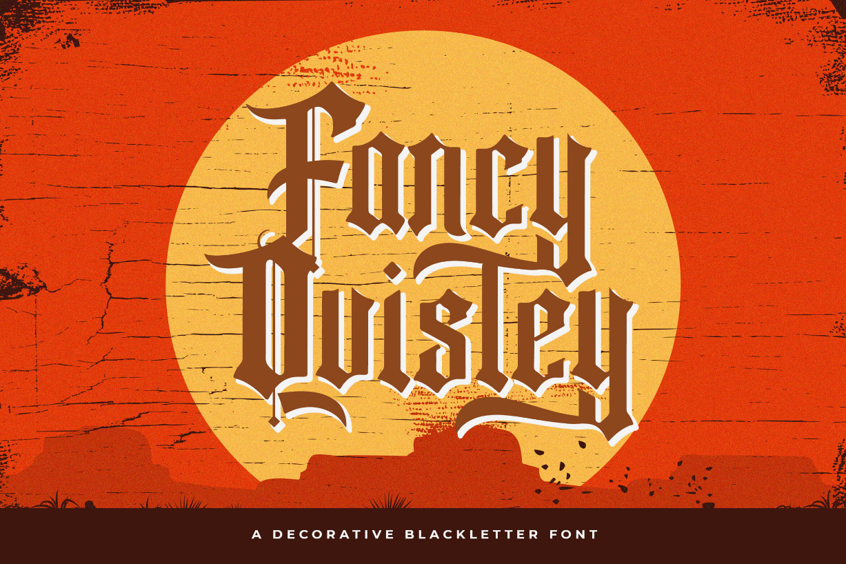 Fancy Quisley Font Poster 1