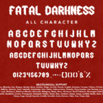 Fatal Darkness Font Poster 10
