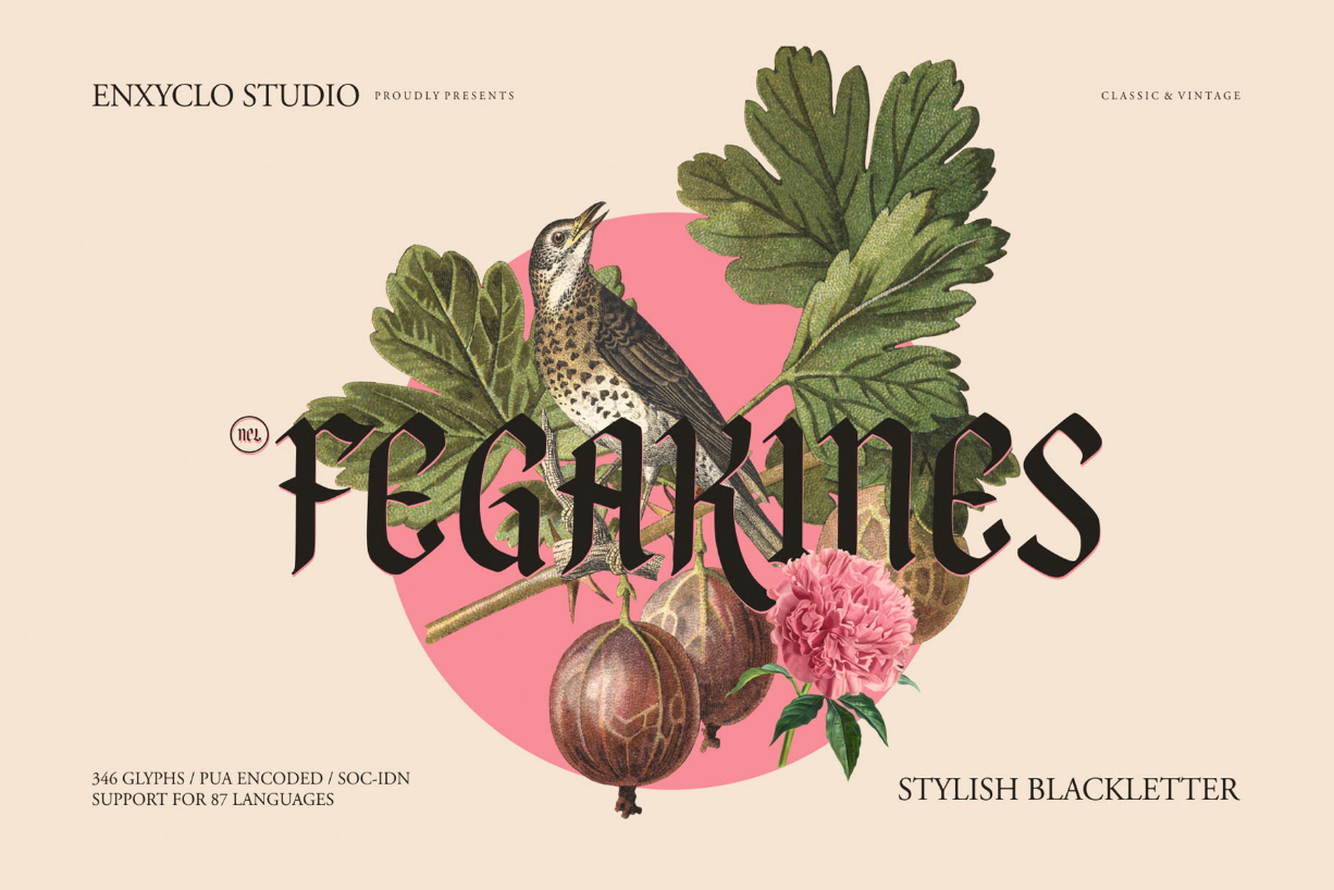 Fegakines Font Poster 1