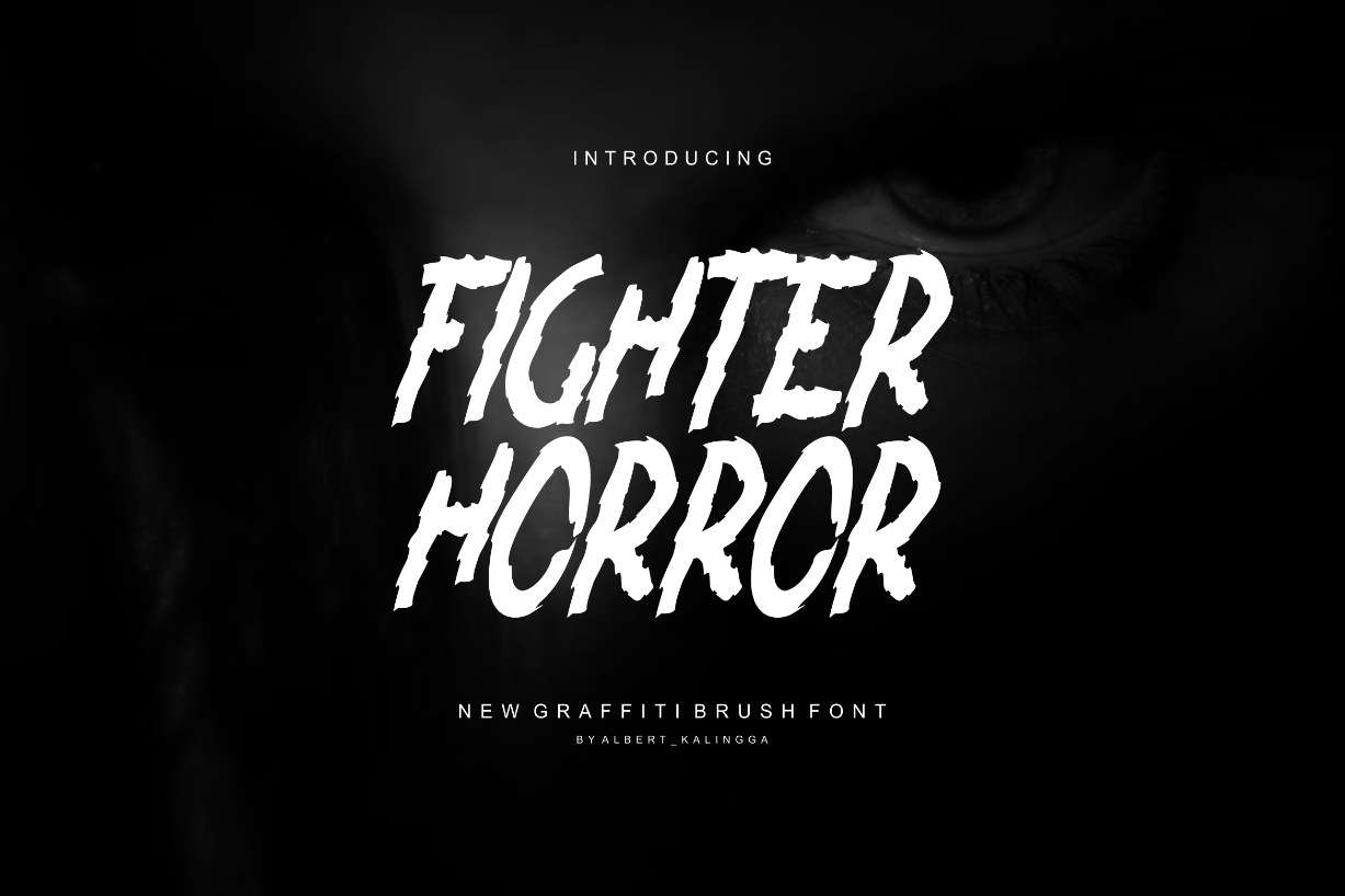 Fighter Horror Font Poster 1