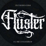 Fluster Font Poster 3