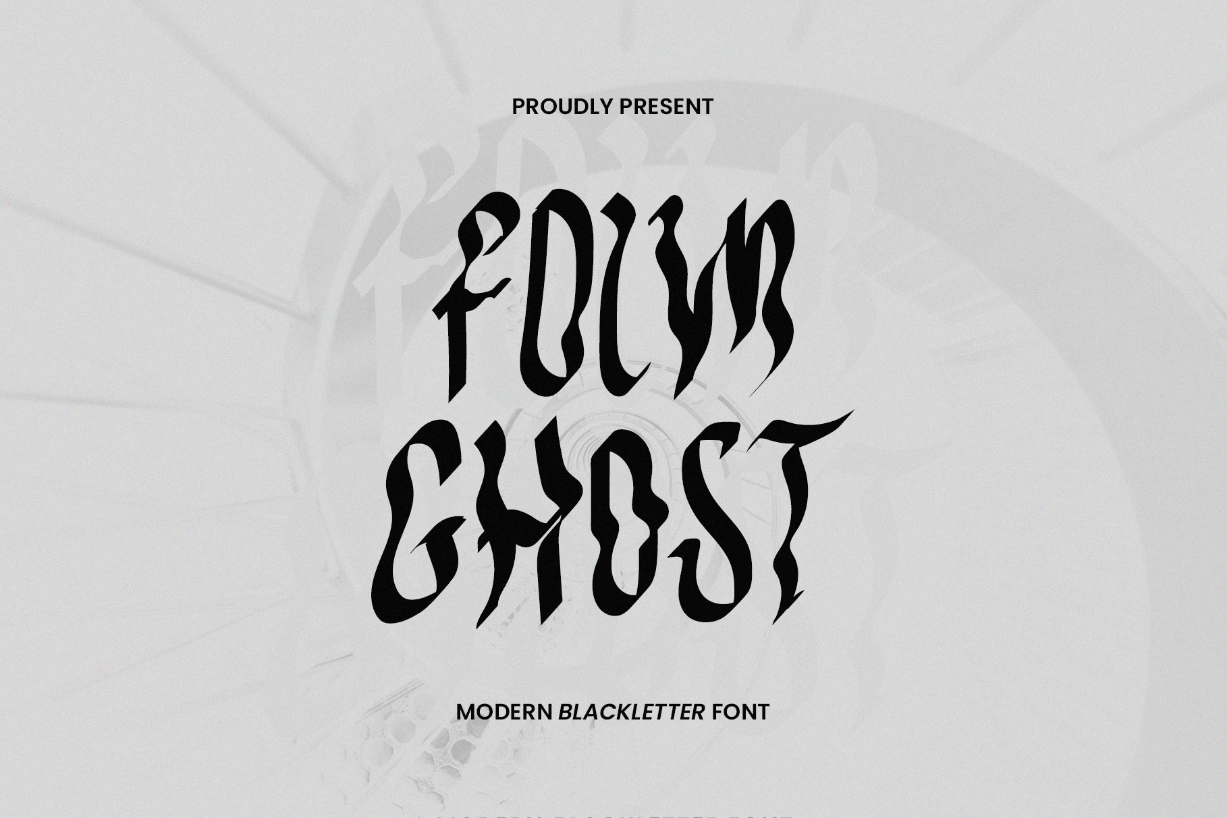 Folm Ghost Font Poster 1