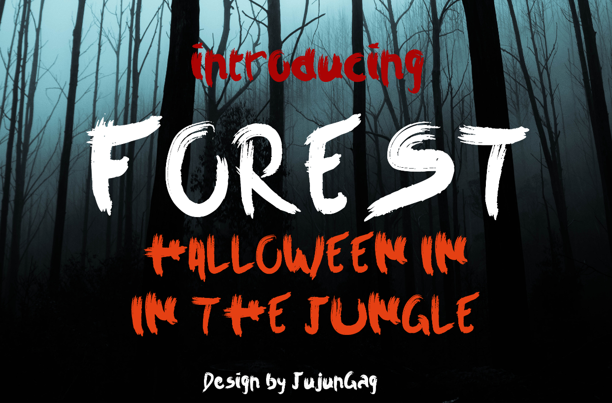Forest Font Poster 1