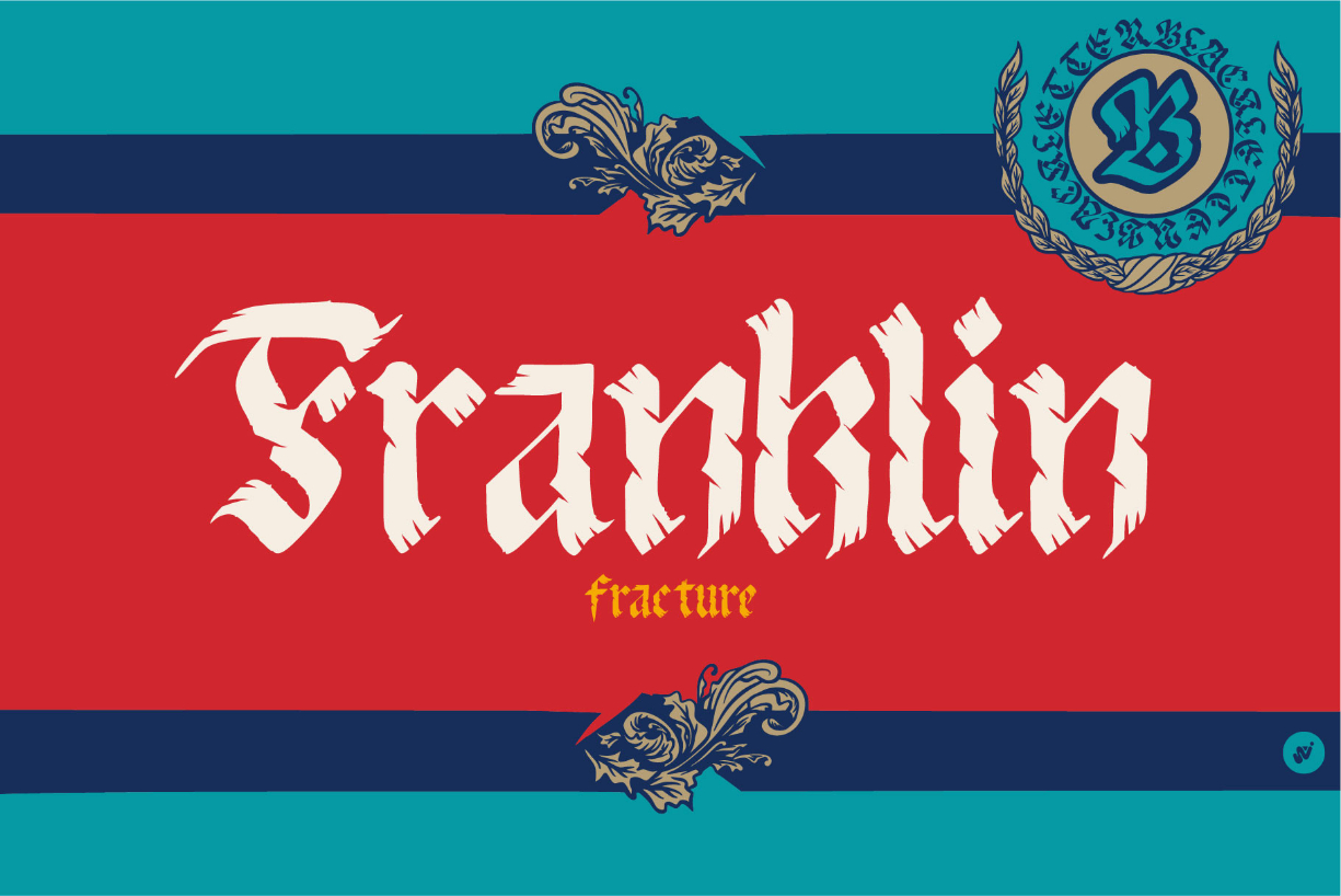 Franklin Fracture Font Poster 1