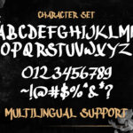 Funeral Daggers Font Poster 7