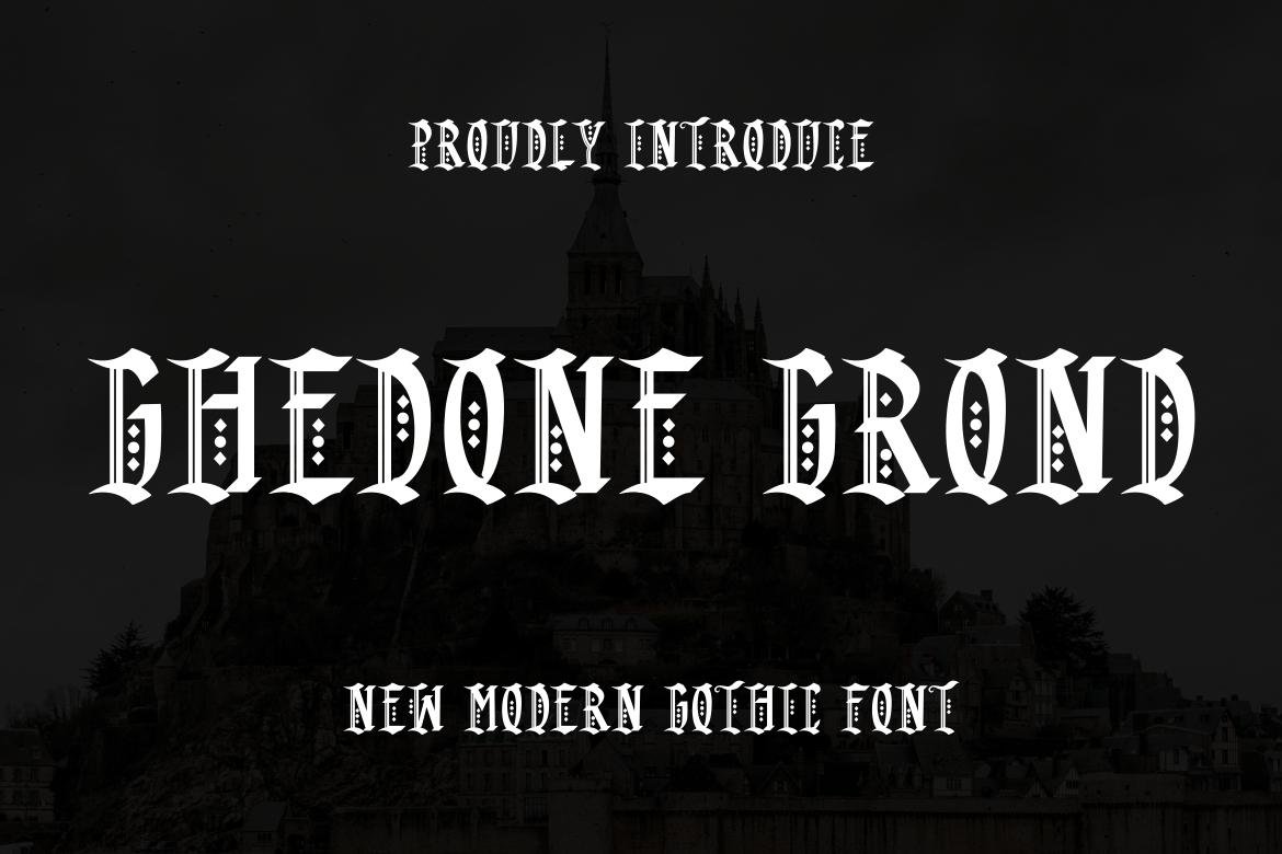 Ghedone Grond Font Poster 1