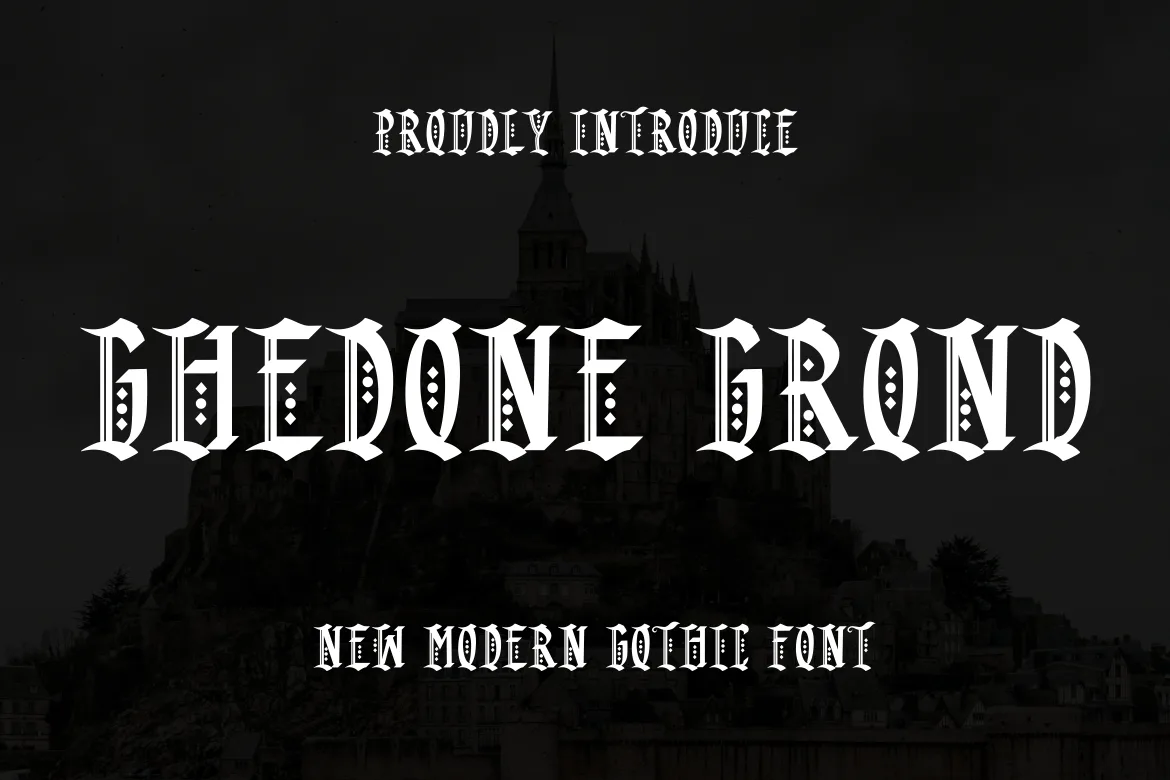 Ghedone Grond Font Poster 1