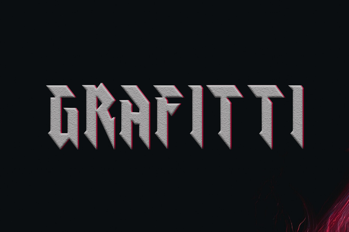 Grafitti Font Poster 1