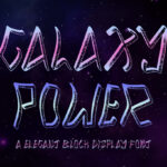Galaxy Power Font Poster 3