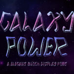 Galaxy Power Font Poster 1