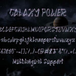 Galaxy Power Font Poster 8