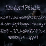 Galaxy Power Font Poster 8