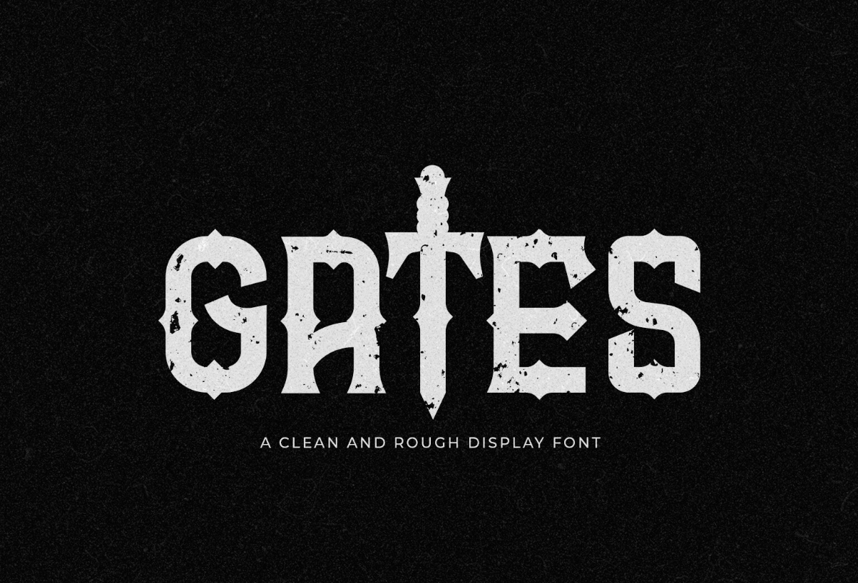 Gates Font Poster 1