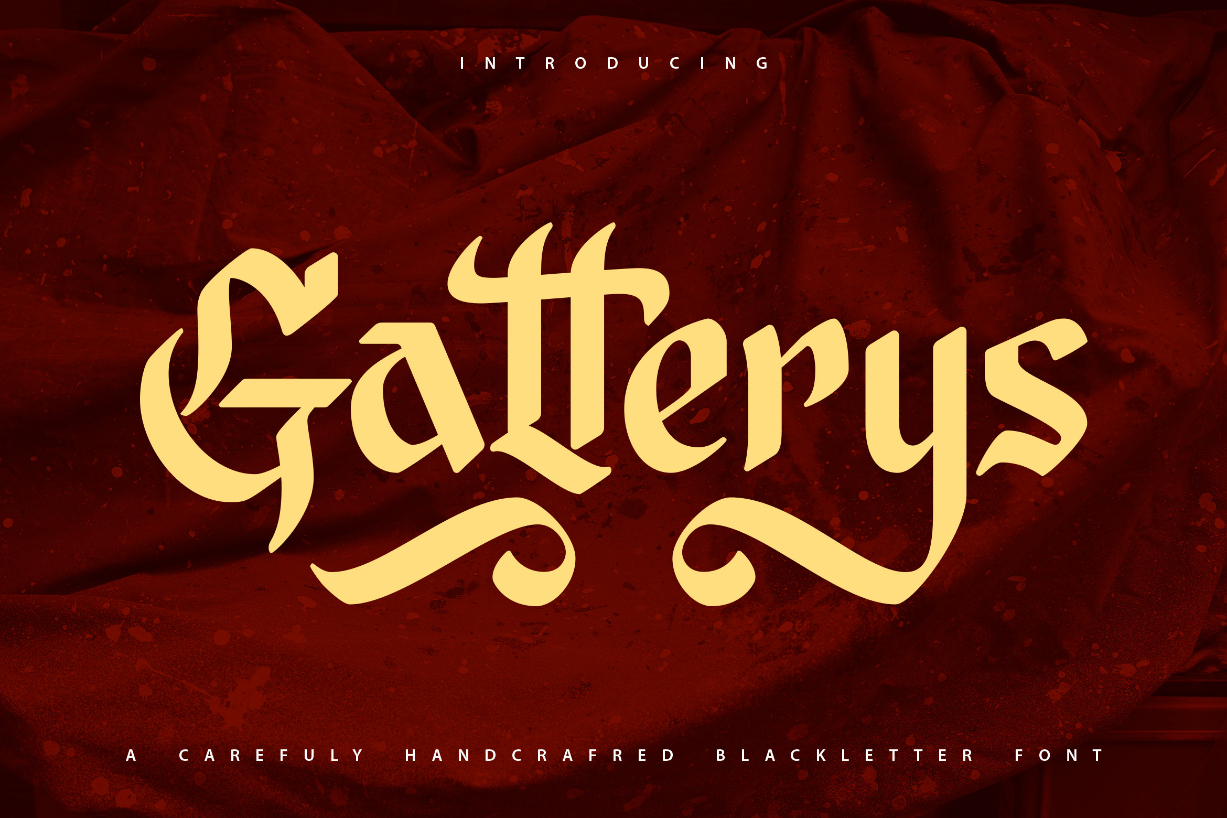 Gatterys Font Poster 1