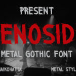 Genoside Font Poster 3