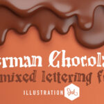 German Chocolate Font Poster 3