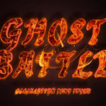 Ghost Battle Font Poster 3