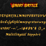 Ghost Battle Font Poster 7