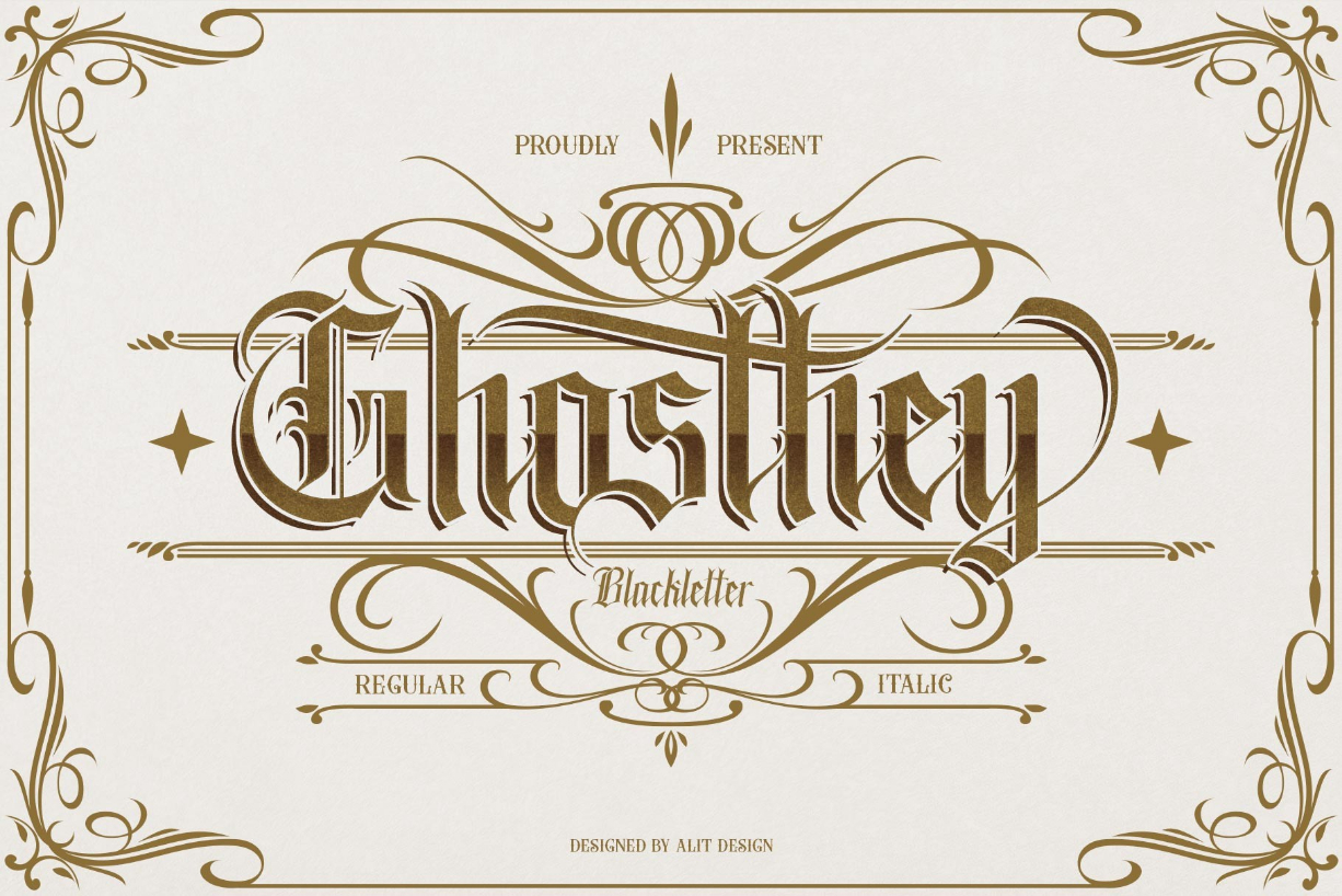 Ghosthey Font Poster 1