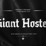 Giant Hostel Font Poster 3
