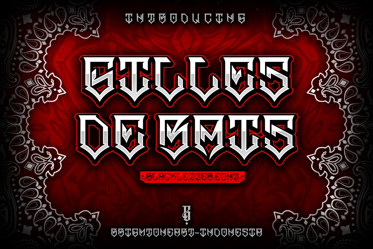 Gilles De Rais Font Poster 1