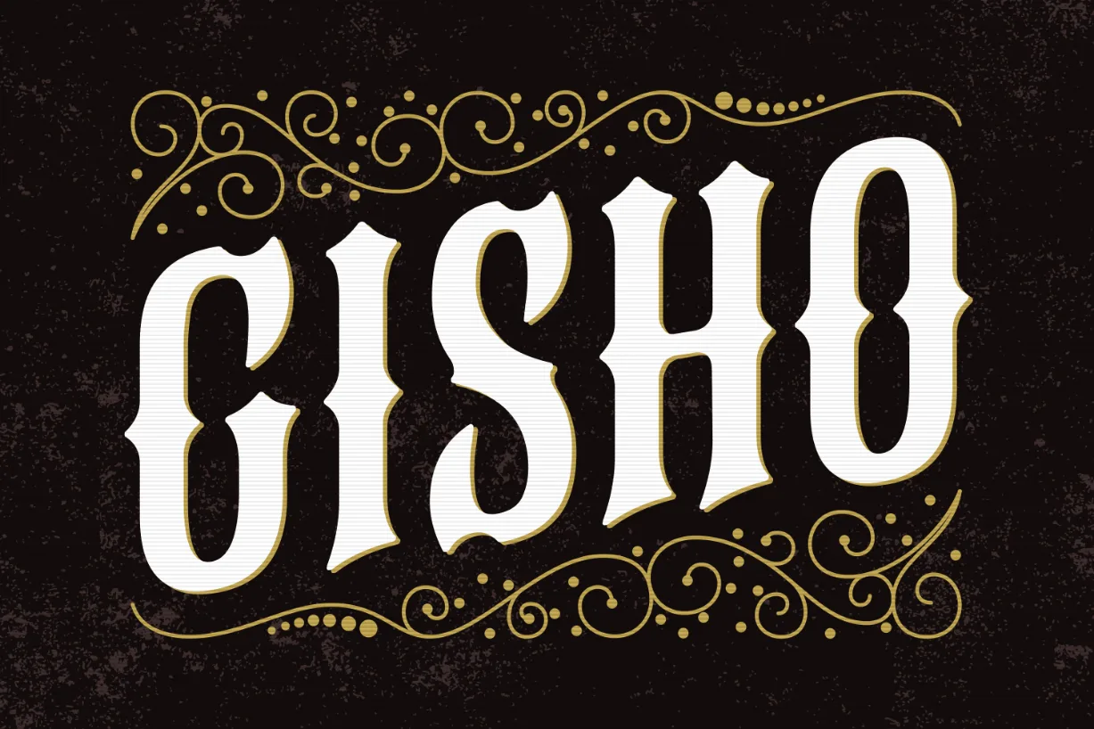 Gisho Font Gisho Font Poster 1