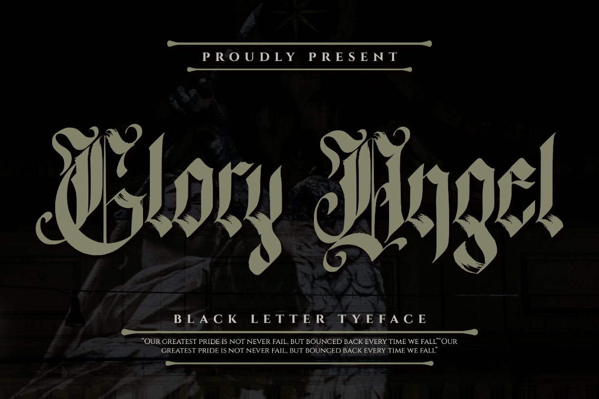 Glory Angel Font Poster 1