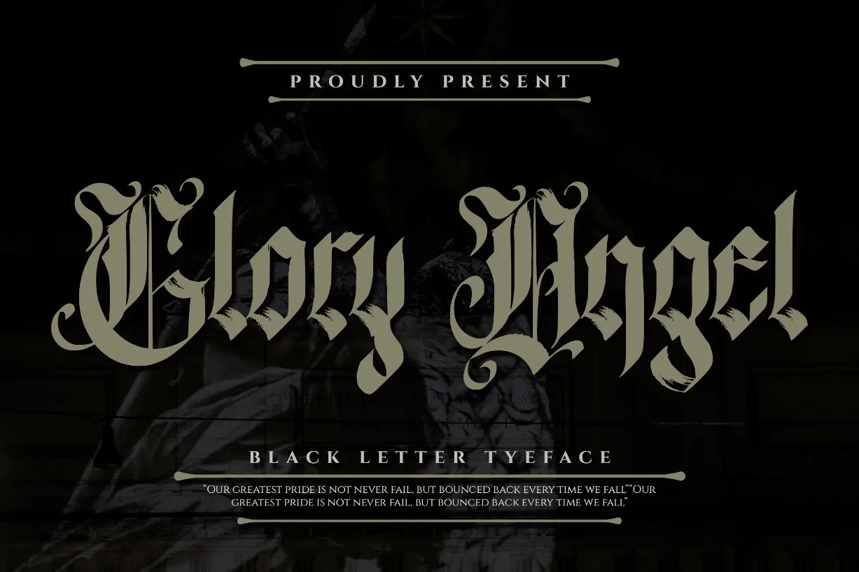 Glory Angel Font Glory Angel Font Poster 1