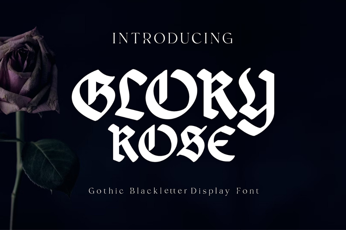 Glory Rose Font Poster 1