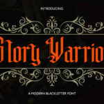 Glory Warrior Font Poster 3