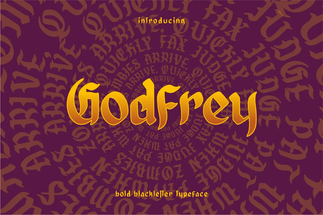 Godfrey Font Godfrey Font Poster 1