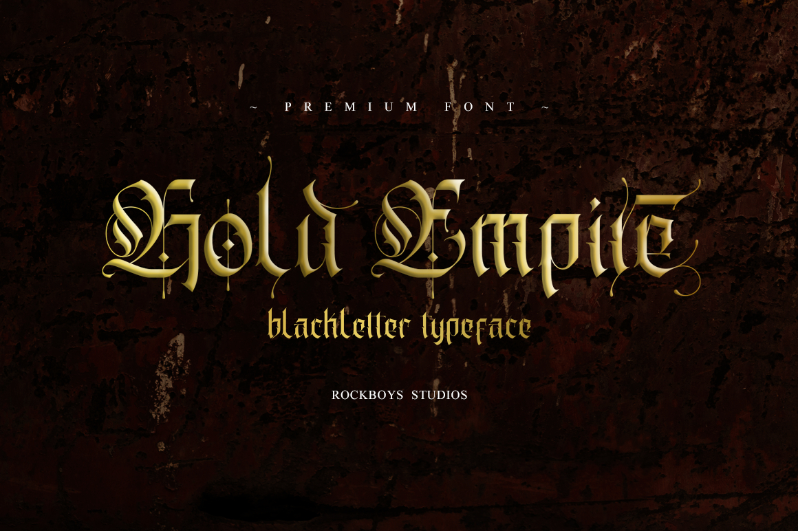 Gold Empire Font Poster 1