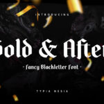 Gold and After Font Poster 3