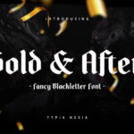 Gold and After Font Poster 1