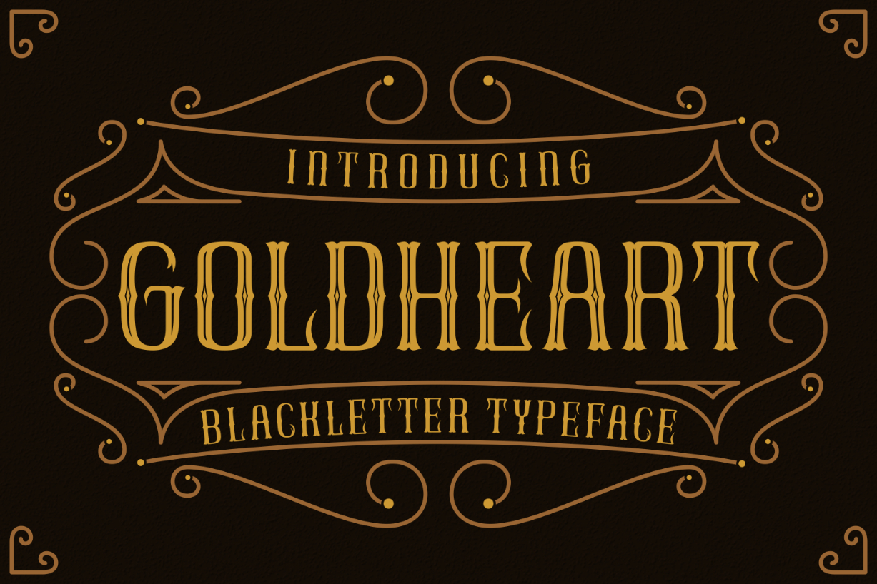 GoldHeart Font Poster 1