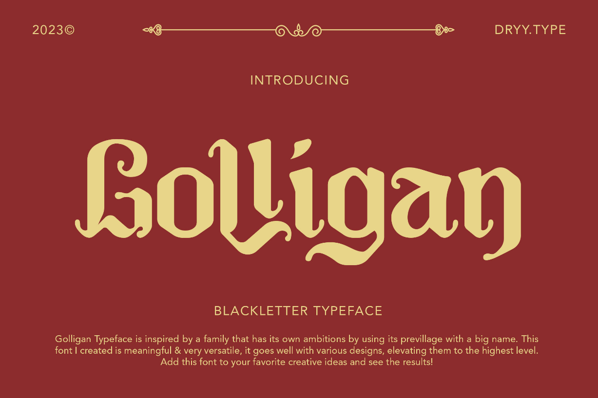 Golligan Font Poster 1