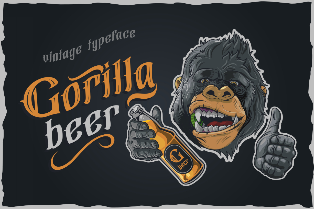 Gorilla Beer Font Poster 1