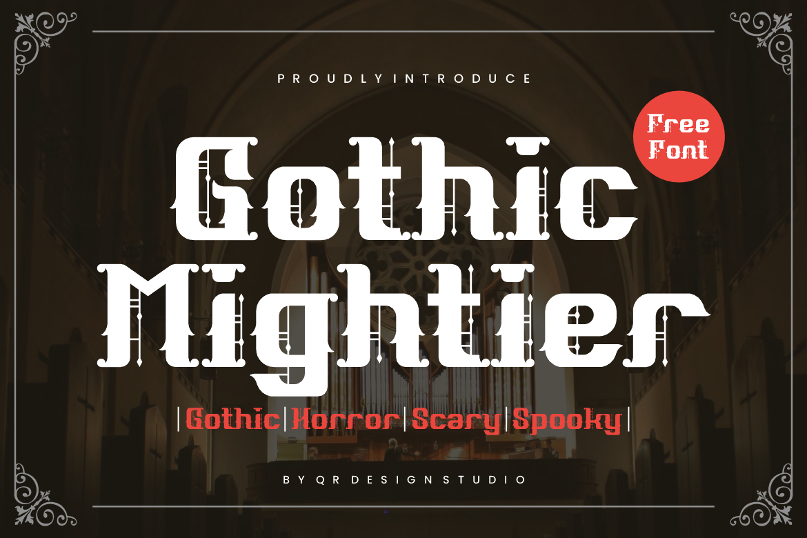 Gothic Mightier Font Poster 1